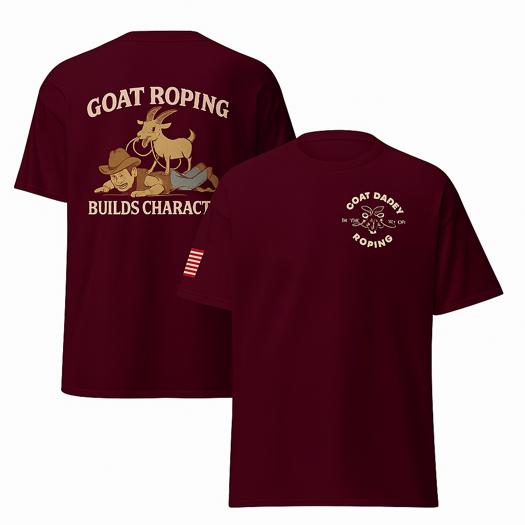 Goat Roping Builds Character Tee